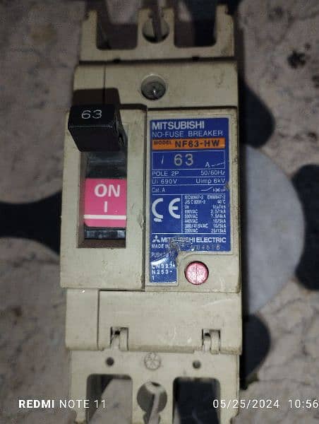 Mitsubishi Electric Breaker Model NF63-HW 0