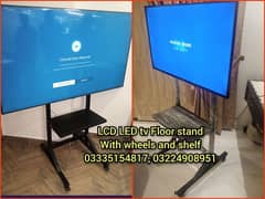 LCD LED tv Floor stand with wheel For office home school IT Event Expo