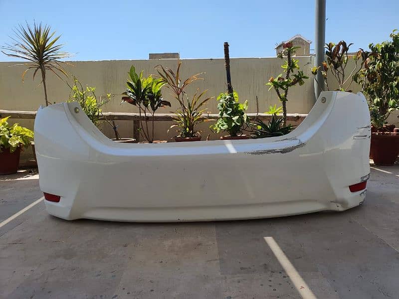 Genuine Toyota Corolla Grande front and rear used bumpers 8