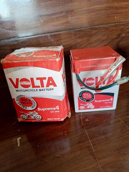 Volta brand new battery for 70 bike for sale 12v 3amp 0