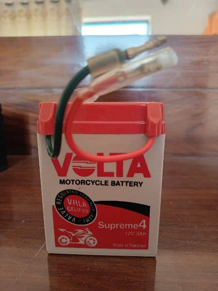 Volta brand new battery for 70 bike for sale 12v 3amp 3