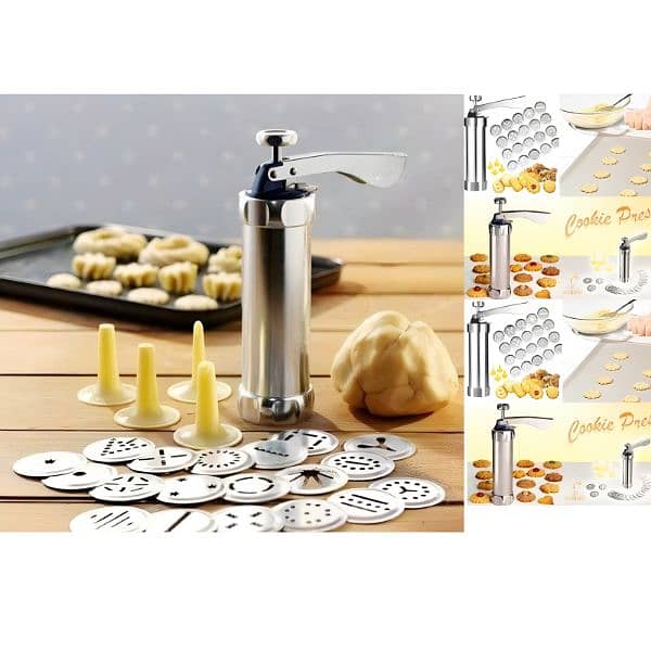 Cookie Press Machine DIY Biscuit Maker With 20 Disc Shapes 3