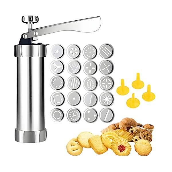 Cookie Press Machine DIY Biscuit Maker With 20 Disc Shapes 4