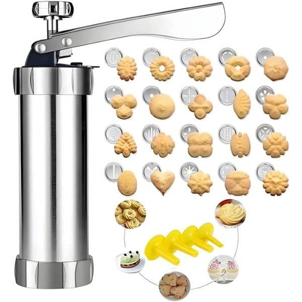Cookie Press Machine DIY Biscuit Maker With 20 Disc Shapes 8