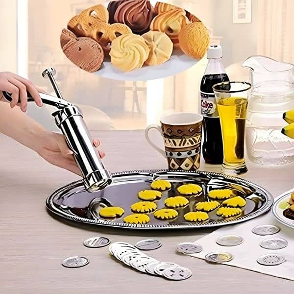 Cookie Press Machine DIY Biscuit Maker With 20 Disc Shapes 10