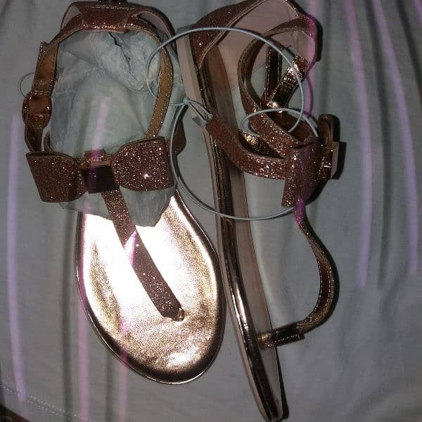 glitter mattelic sandals 0