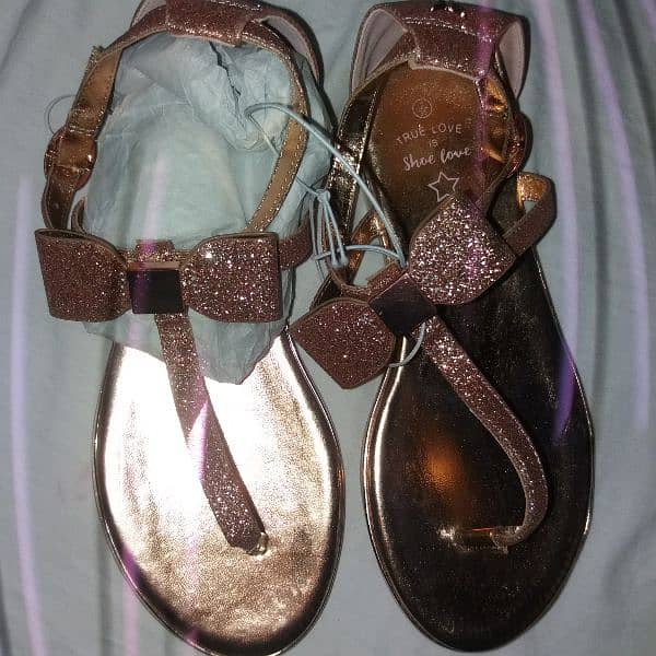 glitter mattelic sandals 1