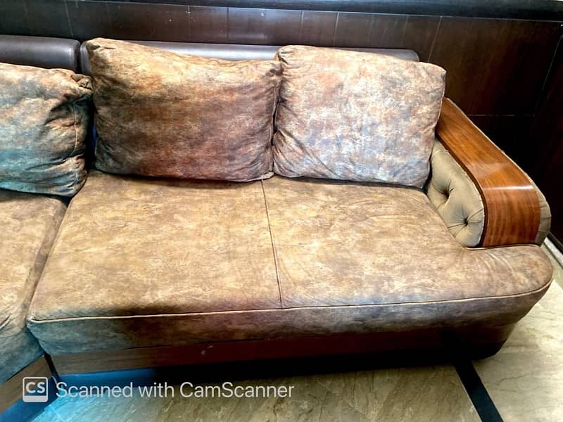 L shape sofa , Master Molty foam , six seater sofa set , Corner sofa 1