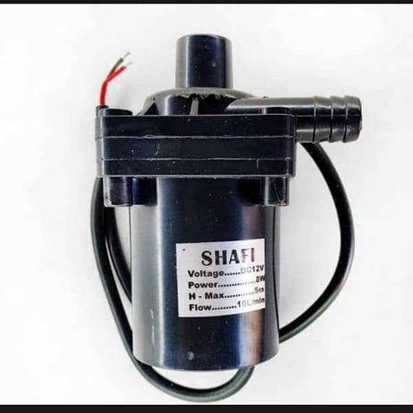 Mini water air cooler pump DC 12V, 8watt,  10L per min 7