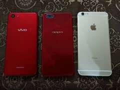 3 in one iphone 6 plus// vivo// oppo // sale only cash 0