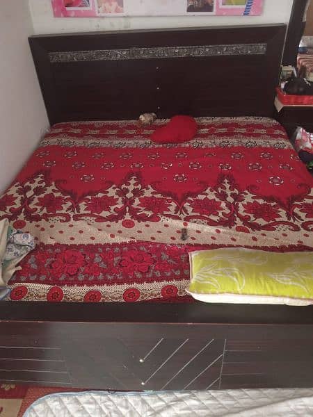 bed, dressing, side tables for sale 1