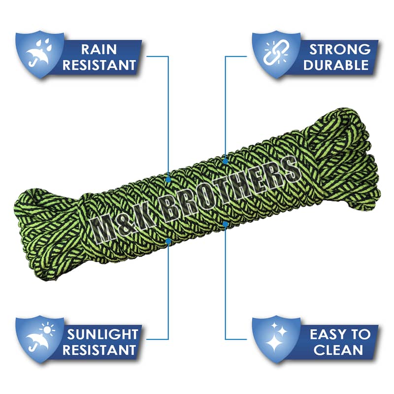 rope for laundery, tent, tant, tirpal, cloth and multipurpose 1