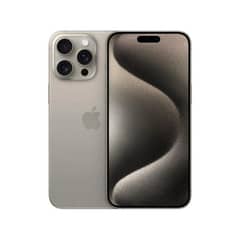 Apple iPhone 15 Pro Max (Natural Titanium, 256GB, Dual e-SIM) – PTA 0