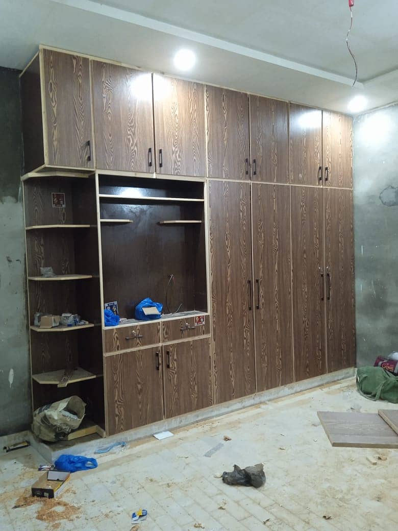Wood Works, Carpenters Cupboard, Wardrobe, Kitchen Cabinet, Media Wall 5