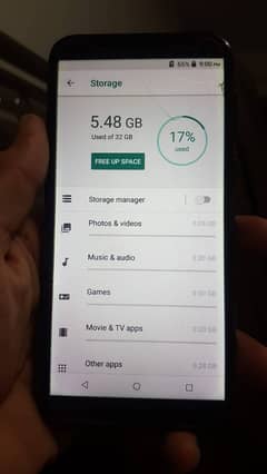 QMobile hd plus 32gb with box in good condition