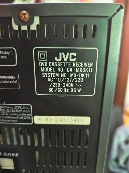 High Quality JVC Audio System 4
