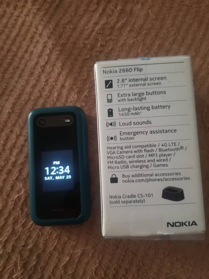 Nokia 2660 flipped phone 3