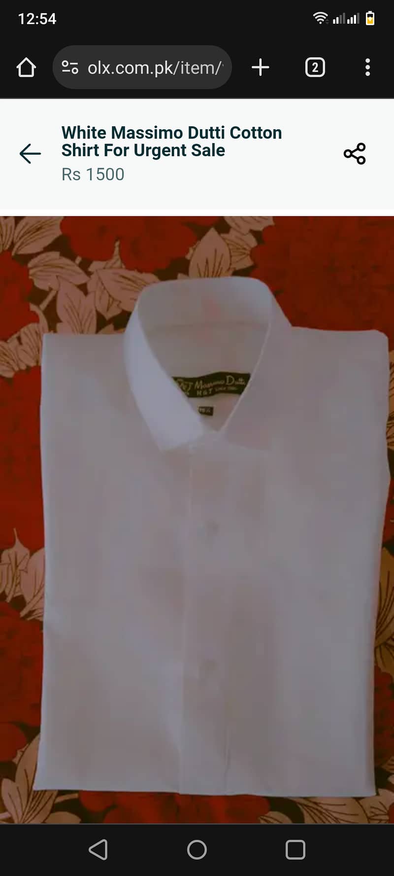 Massimo dutti cotton shirt for urgent sale 1