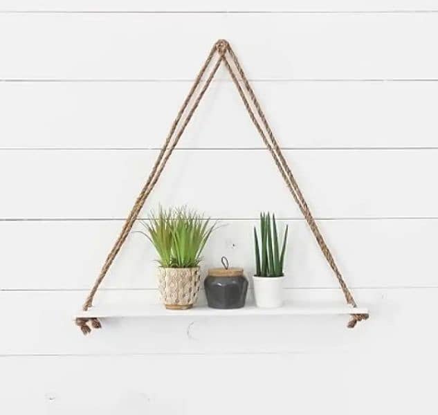 wall hanging decoration hanging rope shelf 1