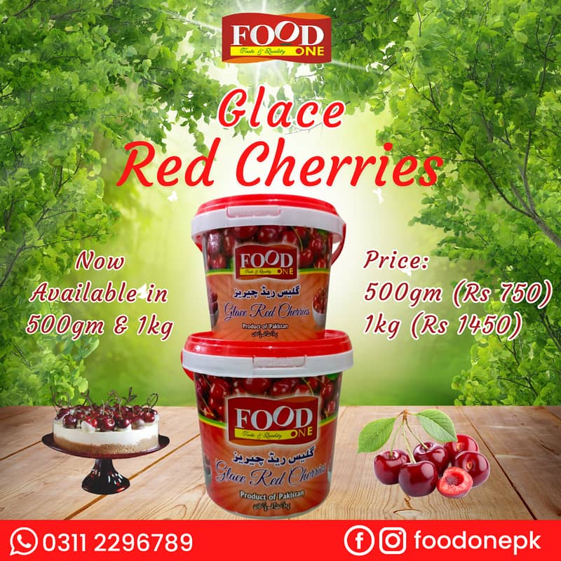 FoodOne Glace Red Cherries 0