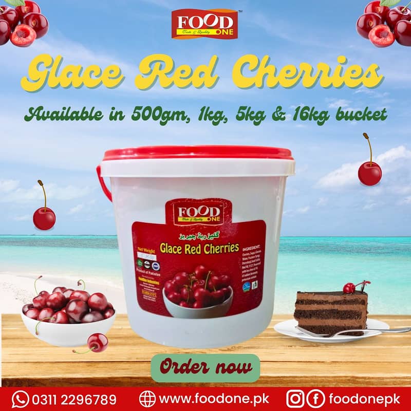 FoodOne Glace Red Cherries 1