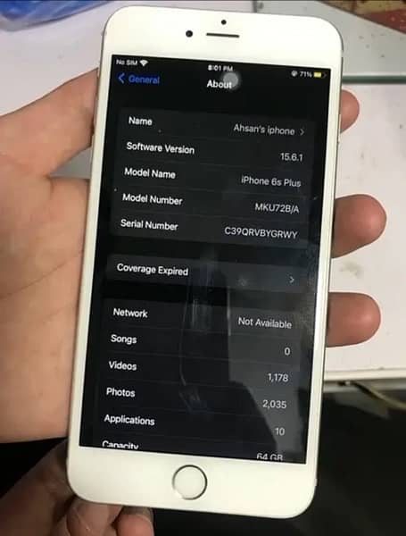 IPhone 6s Plus 64gb sim bypass 3