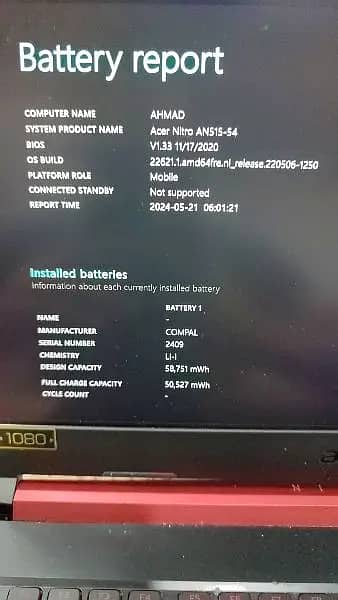 Gaming Laptop Acer Nitro 5 9th Generation GTX 1650 4GB 0