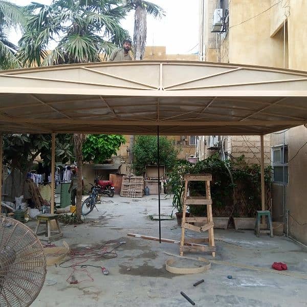 fibre canopies parking shade roof shade container design sheet 3