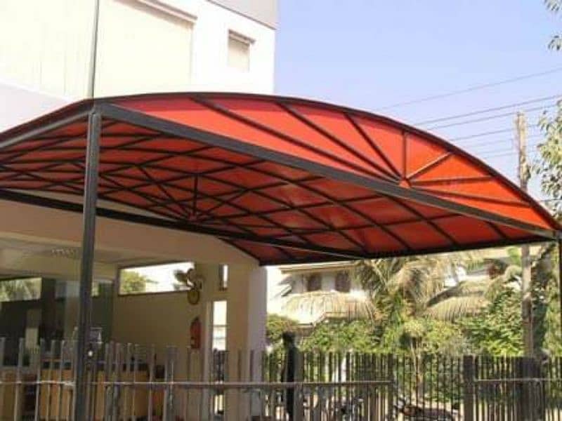 fibre canopies parking shade roof shade container design sheet 8