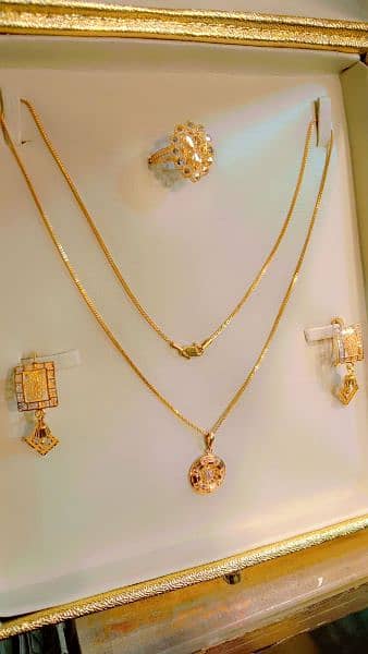 gold chain locket necklace sets 3