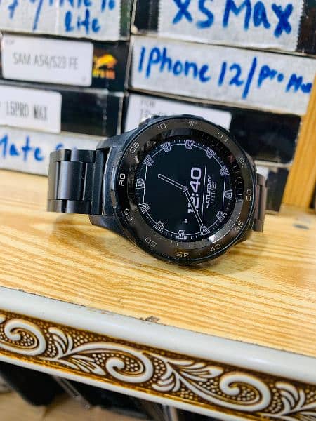 Huawei Watch 2 Sport Smartwatch - Ceramic Bezel - Carbon Black Strap 2