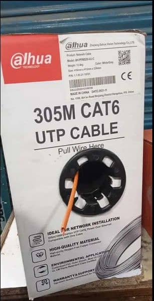 networking internet CAT 6 UTP cableS copper RS 80 meters  Roll 24000 2