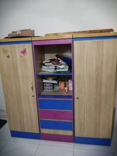Kids Furniture For Sale | Bed | Almirah | Table with Shelf