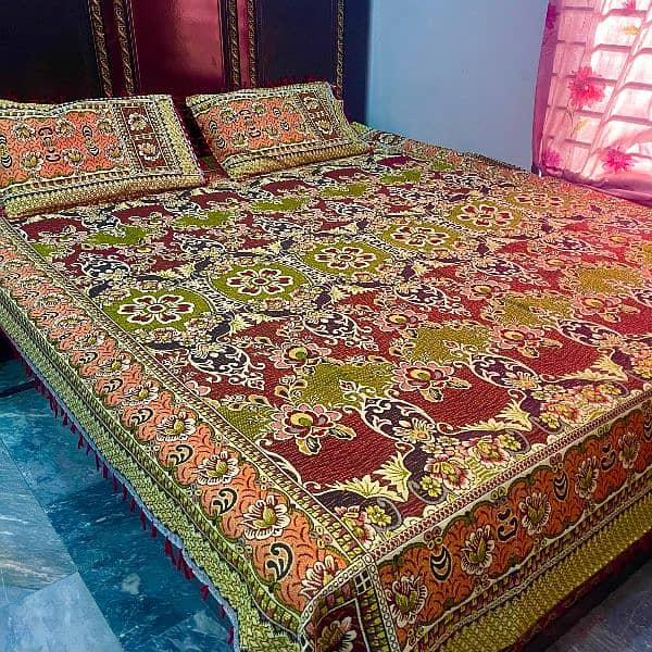 3pc multani bad sheets 100 persant good quality 5