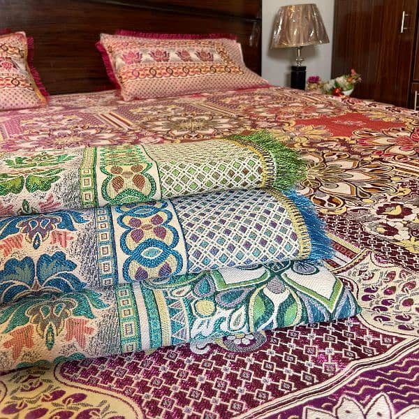 3pc multani bad sheets 100 persant good quality 6