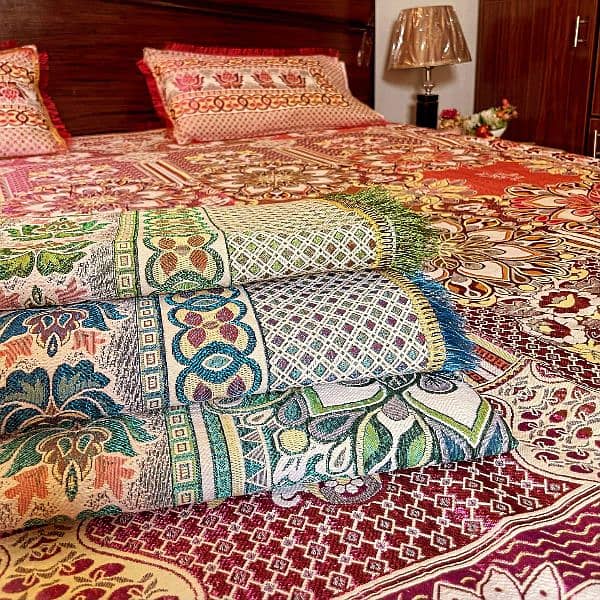 3pc multani bad sheets 100 persant good quality 9