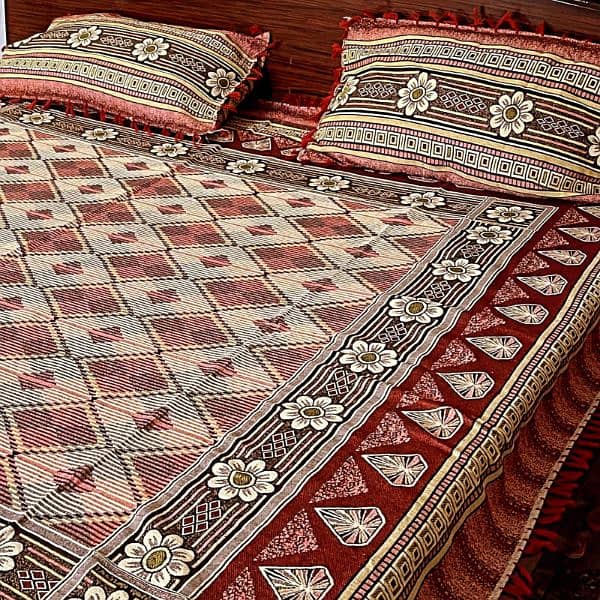 3pc multani bad sheets 100 persant good quality 15