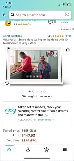 facebook portal Meta Build in Alexa brand new