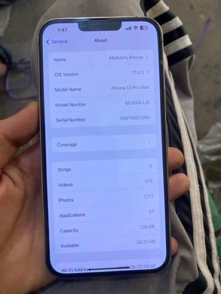 iPhone 13 pro max 128gb 86 battery water pack factory unlock 1