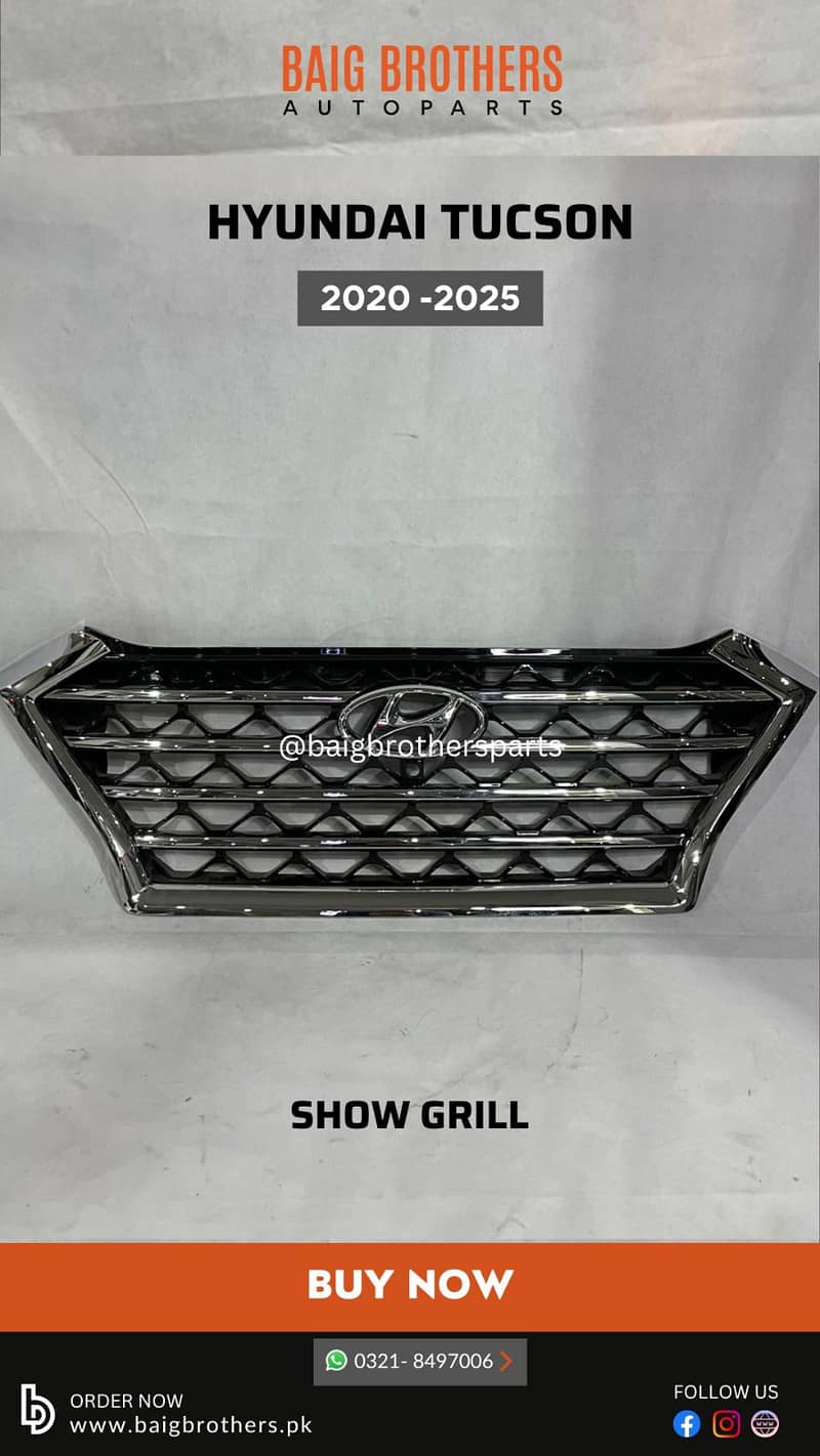 City Civic Havel MG HS Kia Stonic Hyundai Drl Light Bonet Grill Cover 8