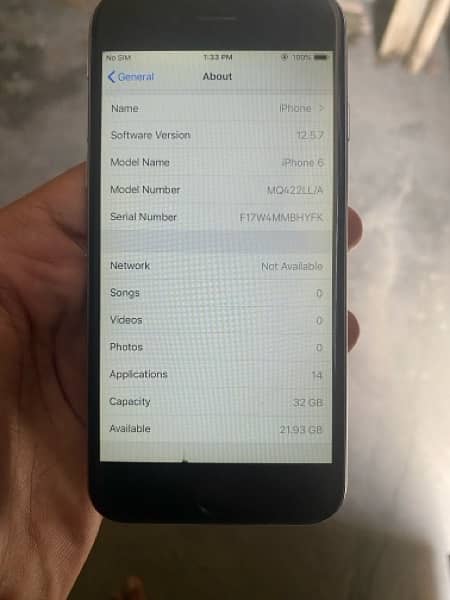 iphone 6 10by9 condition  total  jeniun 32gb jv 6