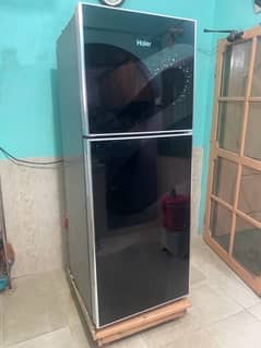 HAIER shine black Glass door fridge refrigerator