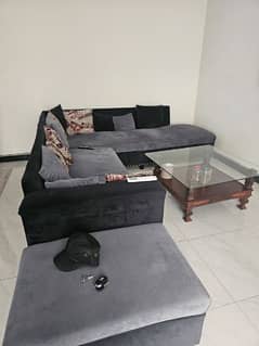 7 seater L sofa