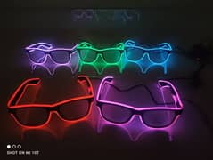Rave neon light glasses (5 pieces) 0