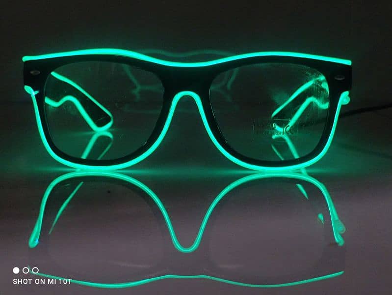 Rave neon light glasses (5 pieces) 1
