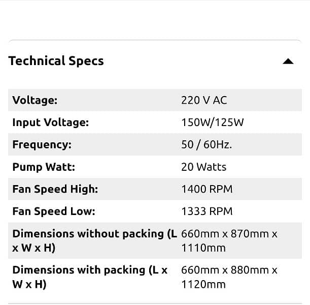 pak fan room cooler pk 4800 new perfect 7