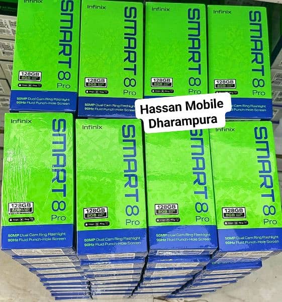 INFINIX SMART 8 PRO (4GB/128GB) 50MP CAM 5000Mah Battery New Box Pack 0