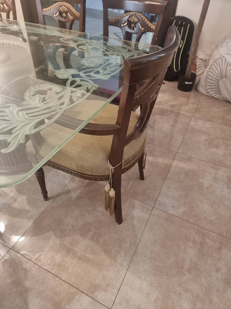 Dinning table set with side boards and mirrors 6