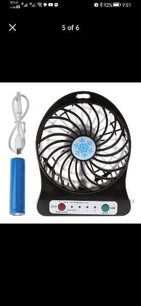 portable Mini charging fan delivery available all over Pakistan 1