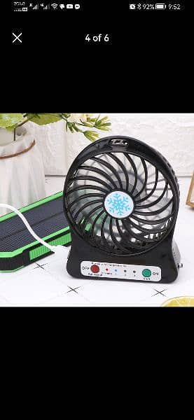 portable Mini charging fan delivery available all over Pakistan 2